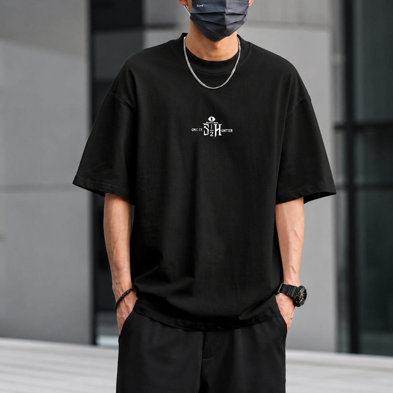 Short-Sleeved Men's T-Shirt Trendy Summer Half-Sleeved Trendy Summer Wear 2025 New Pure Cotton Loose Tops T-Shirt