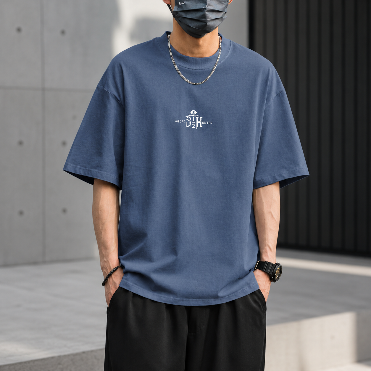 Short-Sleeved Men's T-Shirt Trendy Summer Half-Sleeved Trendy Summer Wear 2025 New Pure Cotton Loose Tops T-Shirt