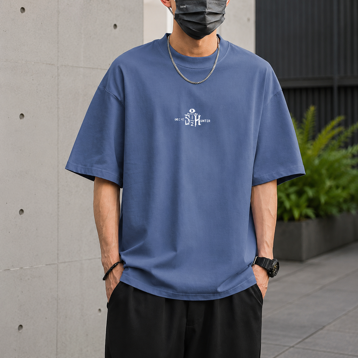Short-Sleeved Men's T-Shirt Trendy Summer Half-Sleeved Trendy Summer Wear 2025 New Pure Cotton Loose Tops T-Shirt