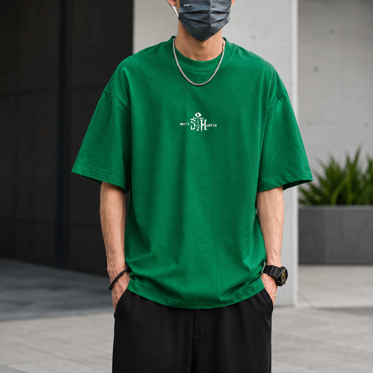 Short-Sleeved Men's T-Shirt Trendy Summer Half-Sleeved Trendy Summer Wear 2025 New Pure Cotton Loose Tops T-Shirt