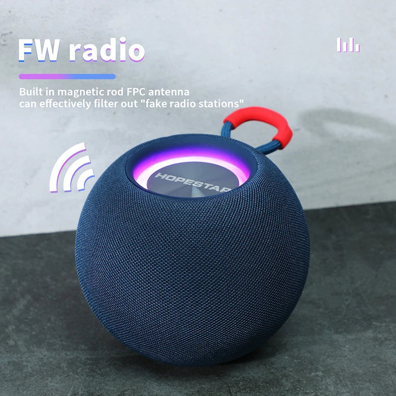 H52 Box Mini Subwoofer Stereo HiFi Sound IPX6 Small Speakers Waterproof Wireless Portable Outdoor Speakers