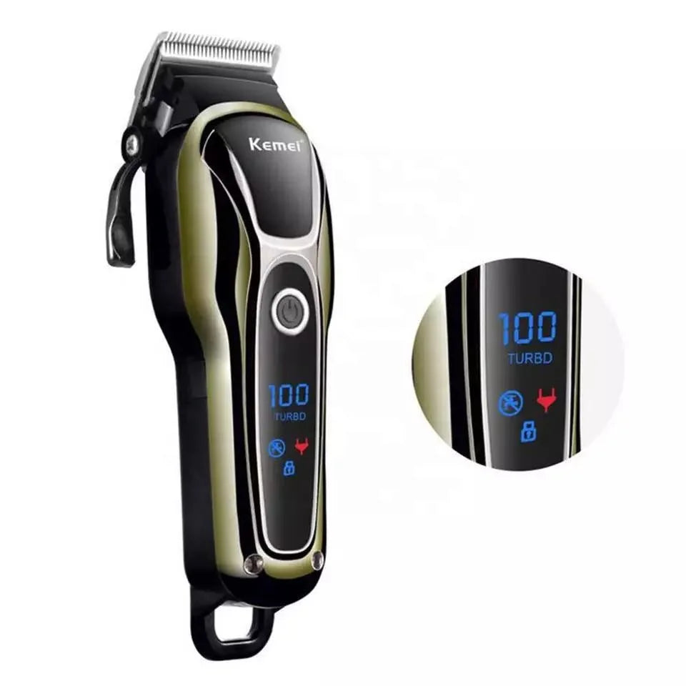 Professional High-Quality Kemei Rechargeable Electric Hair Clippers KM-1990 House Hold Hair Trimmer Professional Trimmer