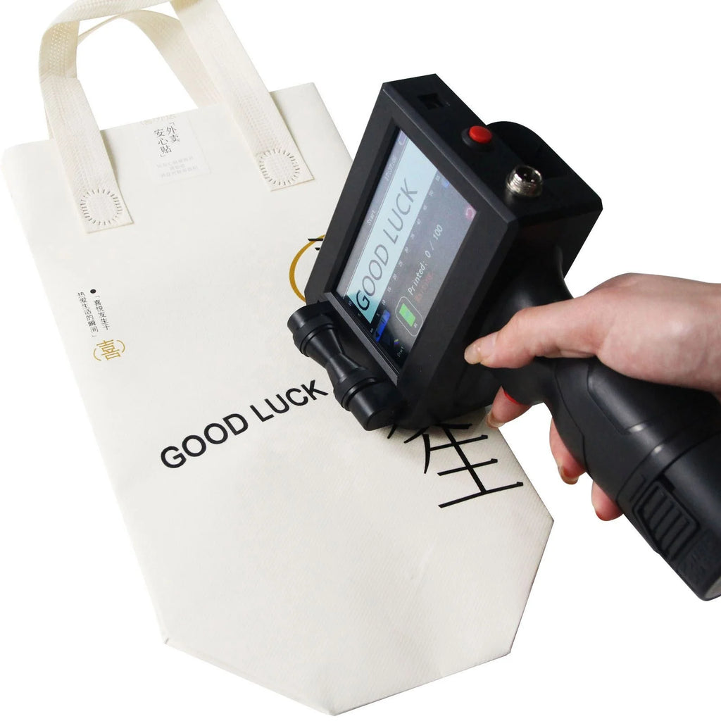 Not Encrypted Hand-held inkjet printer Production date QR code Invisible Ink Printing Machine for Perfume Cosmetic Bottle