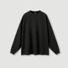 HETH104  Autumn Causal 425gsm heavy weight O-neck oversize long sleeve shirt