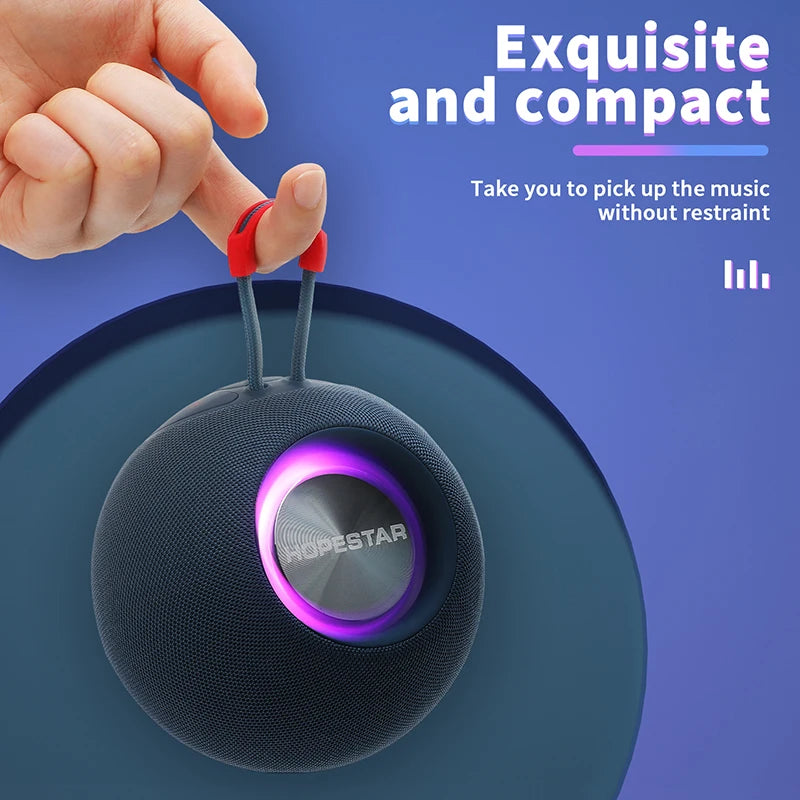 H52 Box Mini Subwoofer Stereo HiFi Sound IPX6 Small Speakers Waterproof Wireless Portable Outdoor Speakers