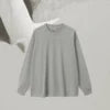 HETH116  New Autumn Casual  Vintage Oversize 230gsm Long Sleeve Shirt  Customize 3D Embroidery Towel Embroidery