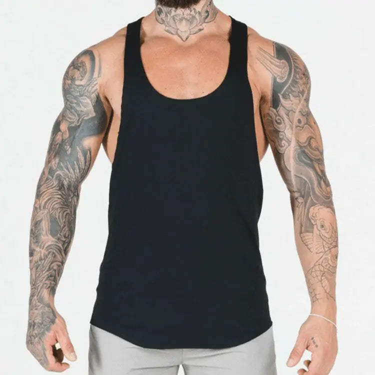Custom Men's Gym Shirt Quick-Dry Breathable 100% Polyester Anti-Pilling Sporty Style Tank Top YouLaMii 200g