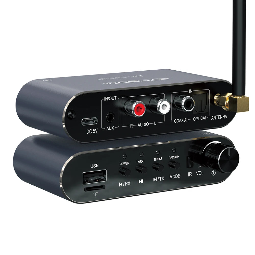 GTMEDIA A4 Bluetooth 5.1 Receiver and Transmitter 4 in 1 Audio Adapter Plug and Play