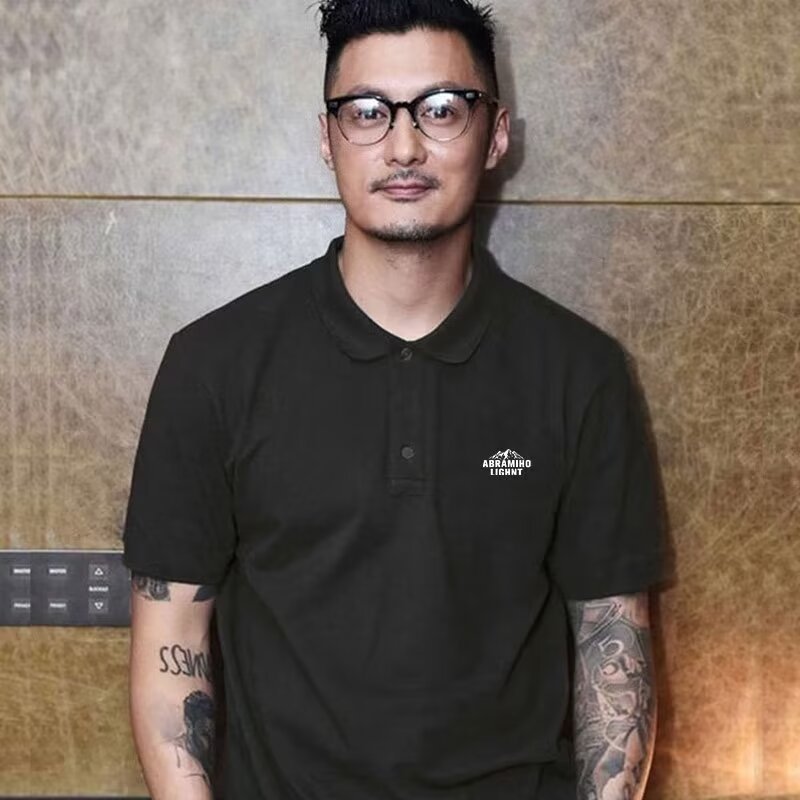 2024 summer new men's fashion short sleeve loose national fashion printed T-shirt fashion simple slim fashion T-shirt