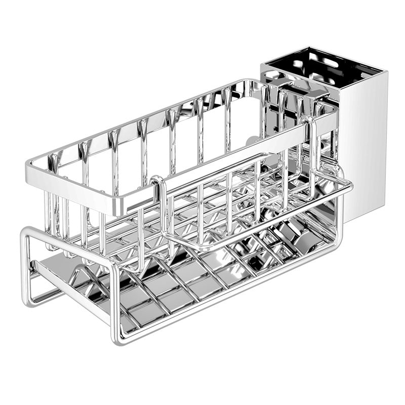 Kitchen Storage Rack Multi-Functional Household Water Sink Draining Table Top Sponge Deterrgent Iron Wire Storage Storage Artifact