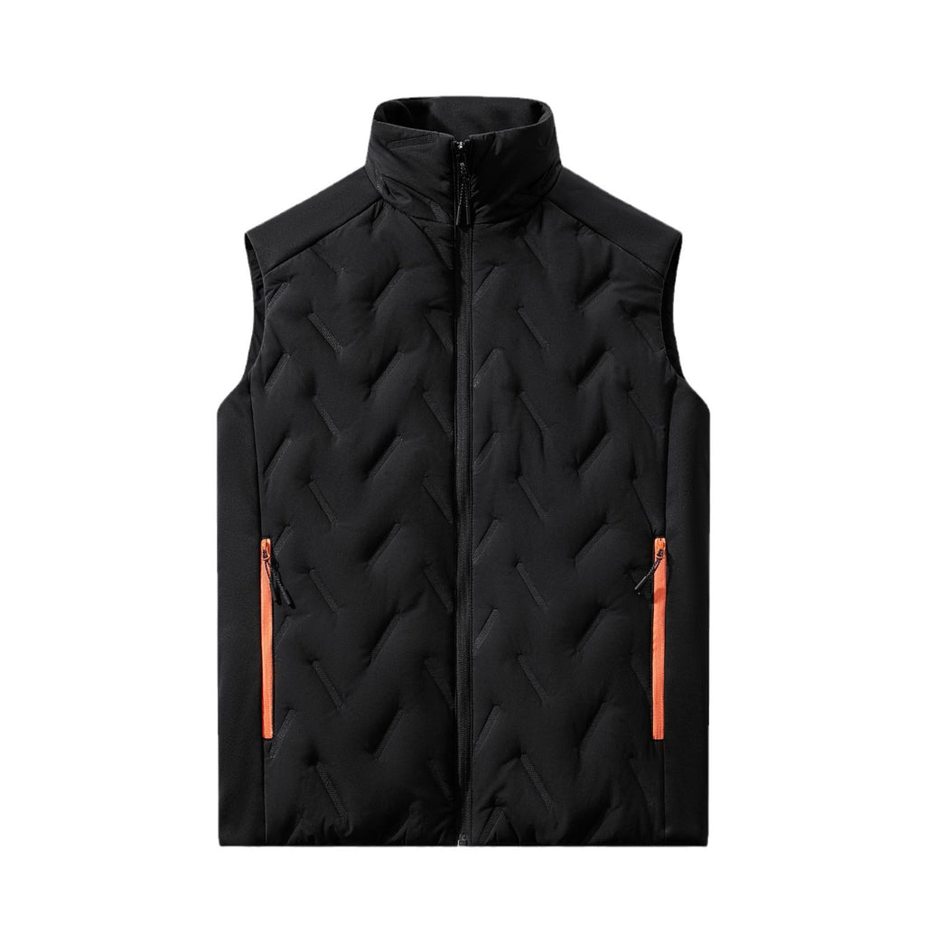 Fashionable Men's Vest Trendy Autumn and Winter New Casual Vest Women's Sports Stand Collar Vest Men's Couple Style Vest