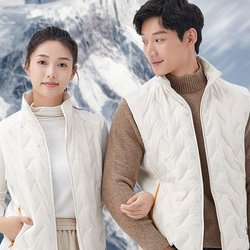 Fashionable Men's Vest Trendy Autumn and Winter New Casual Vest Women's Sports Stand Collar Vest Men's Couple Style Vest