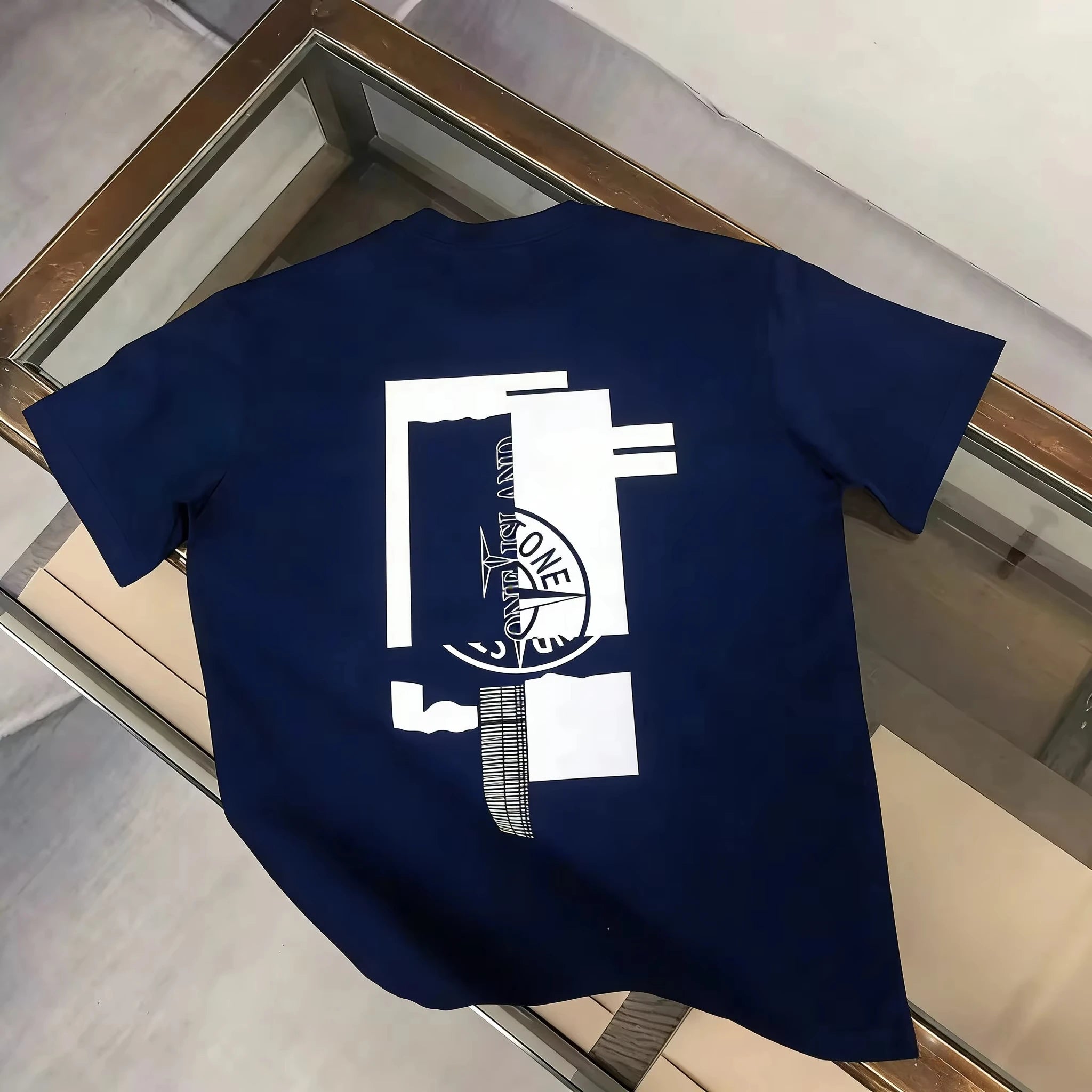 Fashion Trend High-End Luxury Brand  Print Oversized T-shirt Casual Cotton Short Sleeve Streetwear Graphic Tee for Summer