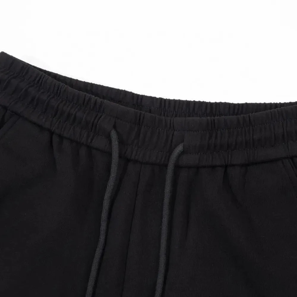 Women's Fashion Pants "Bold, Brave, Crazy" Printed Pattern - Comfortable Loose Drawstring Belt, Solid Color Sports Pants