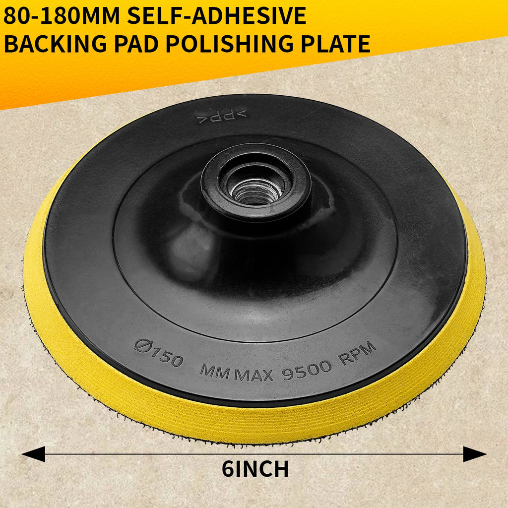3/4/5/6/7 Inch Hook and Loop Backing Pad Sanding Holder Disc M10M14 Polishing Backer Plate Drill Rod for Polisher Grinding Tools